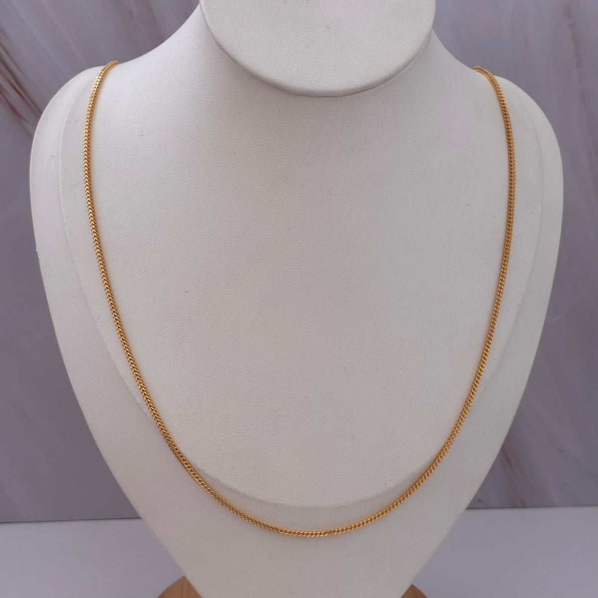 CADENA FRANCO 4,35GR 60CM 1,6MM  ORO AMARILLO ITALY 18K