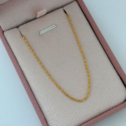 CADENA LAZO 1,65GR 45CM 1,5MM ORO AMARILLO ITALY 18K
