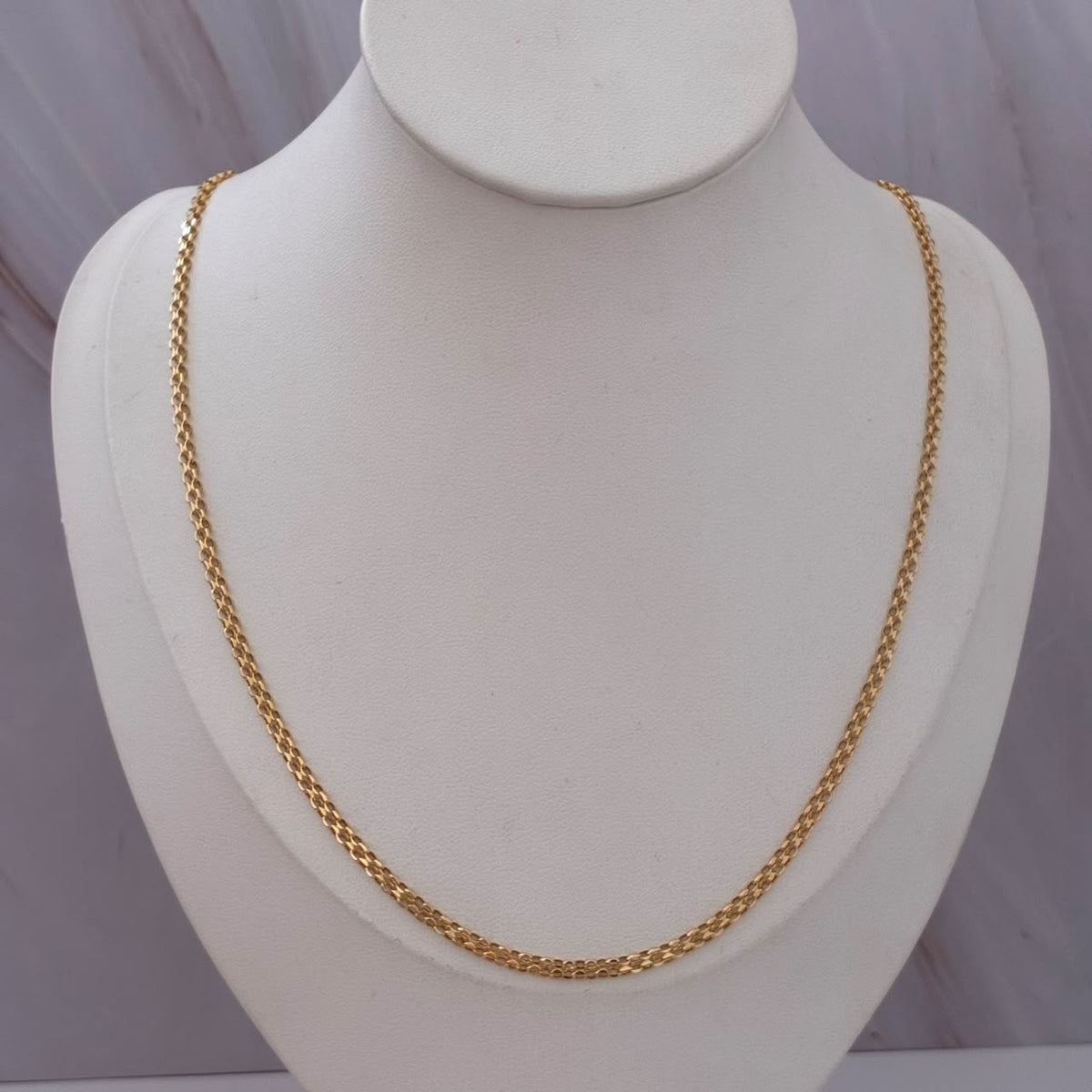 CADENA CHINA 3,65GR 60CM 2,6MM ORO AMARILLO ITALY 18K
