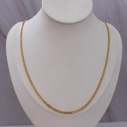CADENA CHINA 3,65GR 60CM 2,6MM ORO AMARILLO ITALY 18K