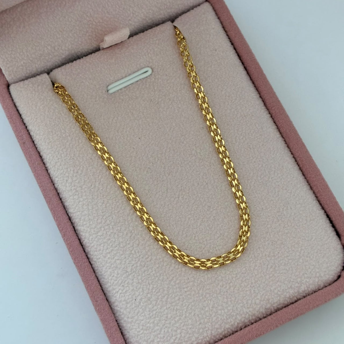 CADENA CHINA 3,65GR 60CM 2,6MM ORO AMARILLO ITALY 18K