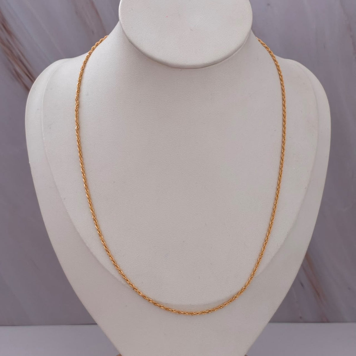 CADENA MINI LAZO 1,36GR 45CM 1,6MM ORO AMARILLO ITALY 18K