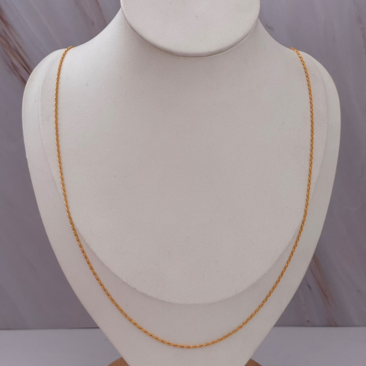 CADENA MINI LAZO 1,1GR 60CM 1,1MM ORO AMARILLO ITALY 18K