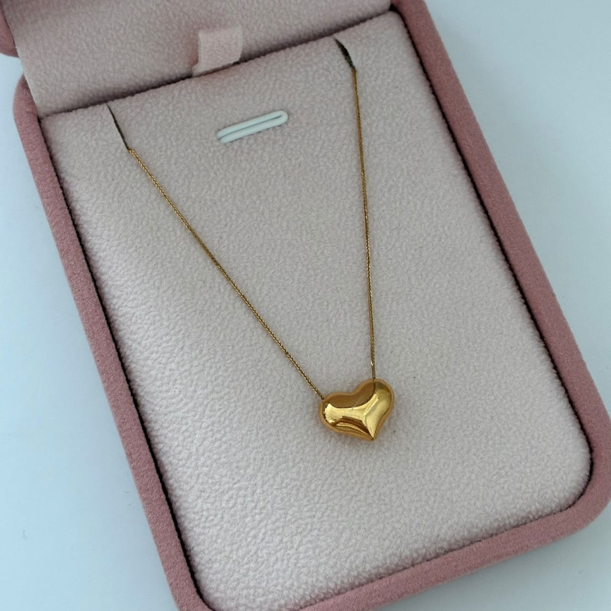 CADENA MINI FRANCO +CORAZON 1,07GR 40 A 45CM ORO AMARILLO ITALY ESP 18K