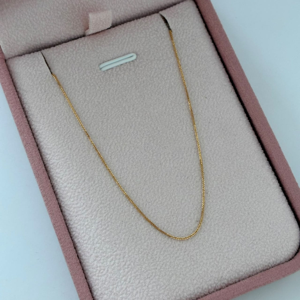 CADENA MINI FRANCO 0,8GR 60CM 0,9MM ORO AMARILLO ITALY 18K