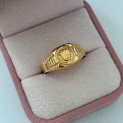 ANILLO CORONA 2,25GR TALLA 11  ORO AMARILLO COL 18K