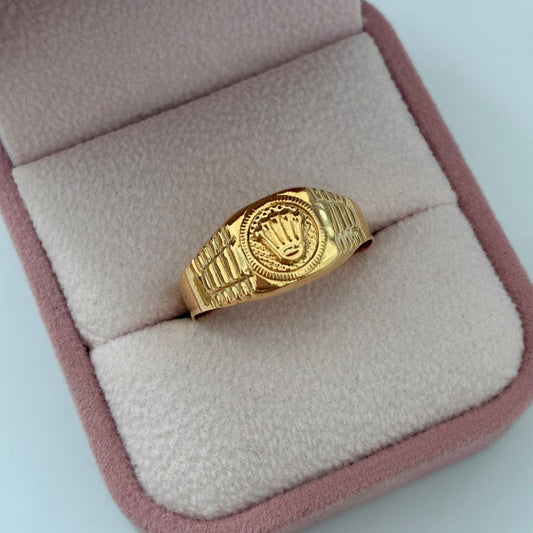 ANILLO CORONA 2,25GR TALLA 11  ORO AMARILLO COL 18K