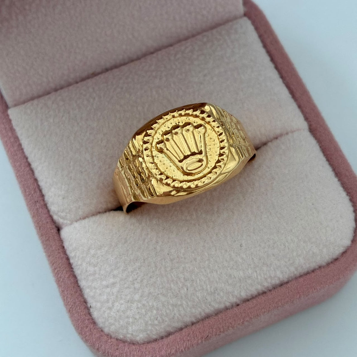 ANILLO CORONA 3,25GR TALLA 11,5 ORO AMARILLO COL 18K