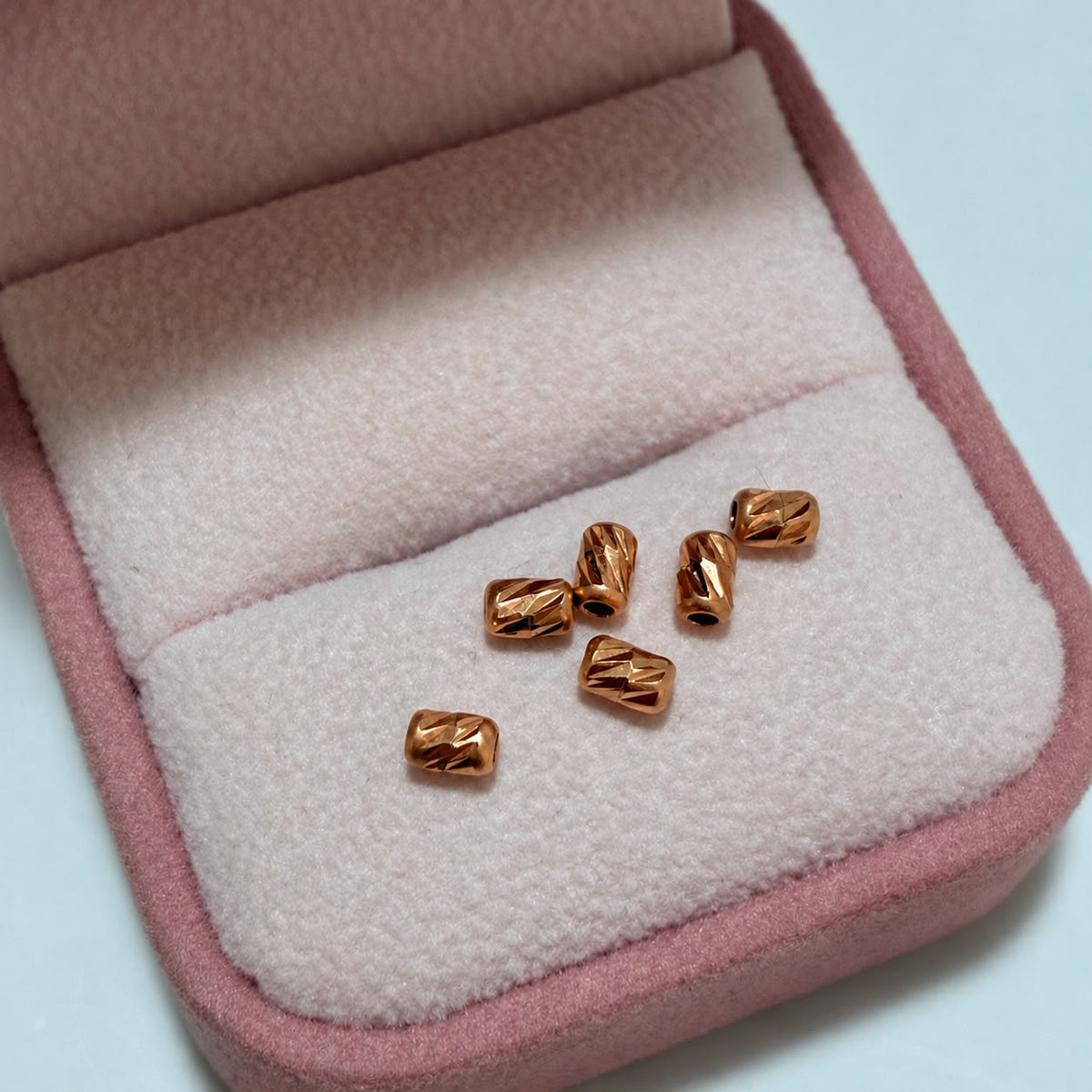 CANUTILLO DIAMANTADO 3MM ORO ROSA COL 18K-0.05GR